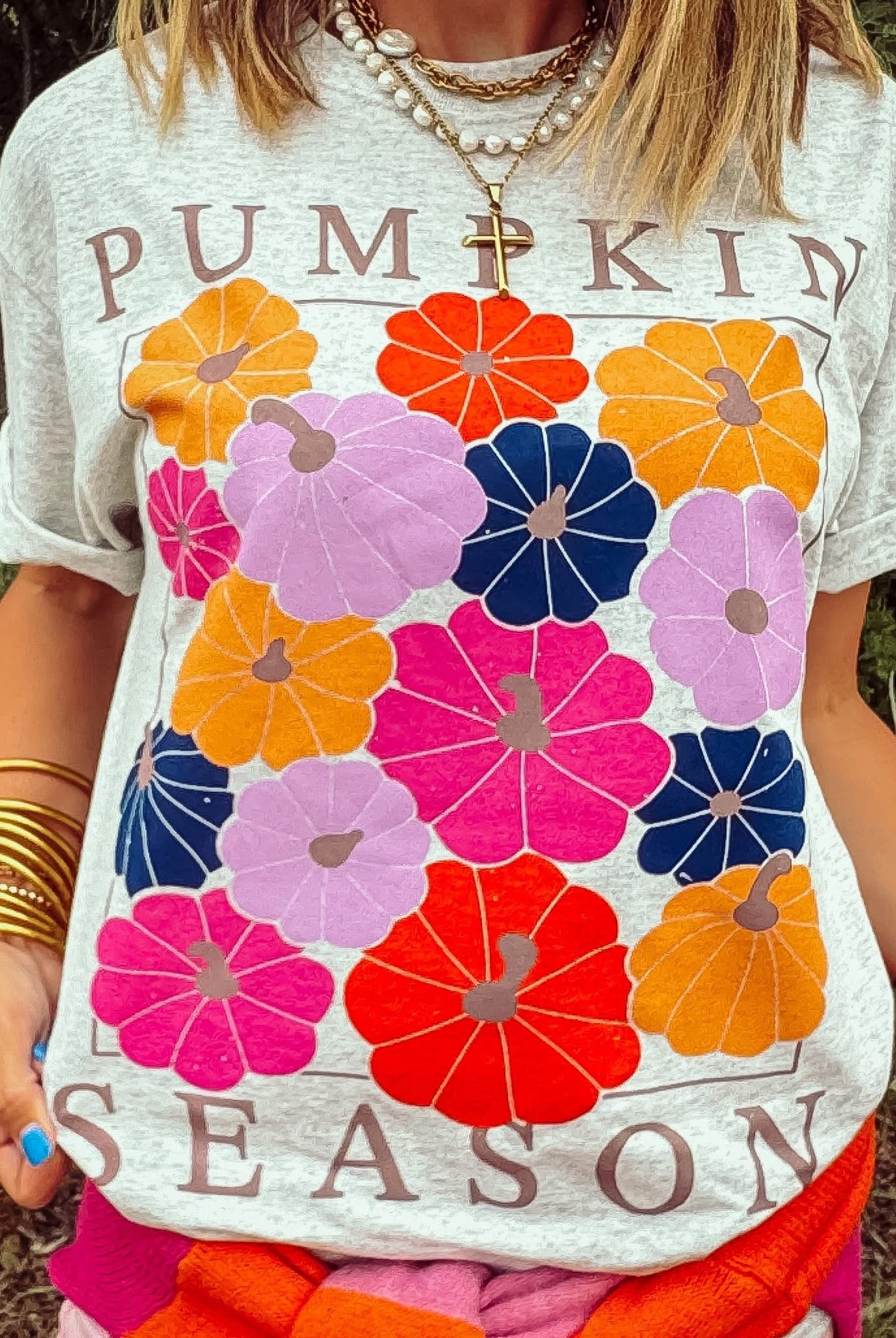 Pumpkin Season Graphic Tee-Graphic Tees-Prickly Pear TX-Stuffology - Where Vintage Meets Modern, A Boutique for Real Women in Crosbyton, TX