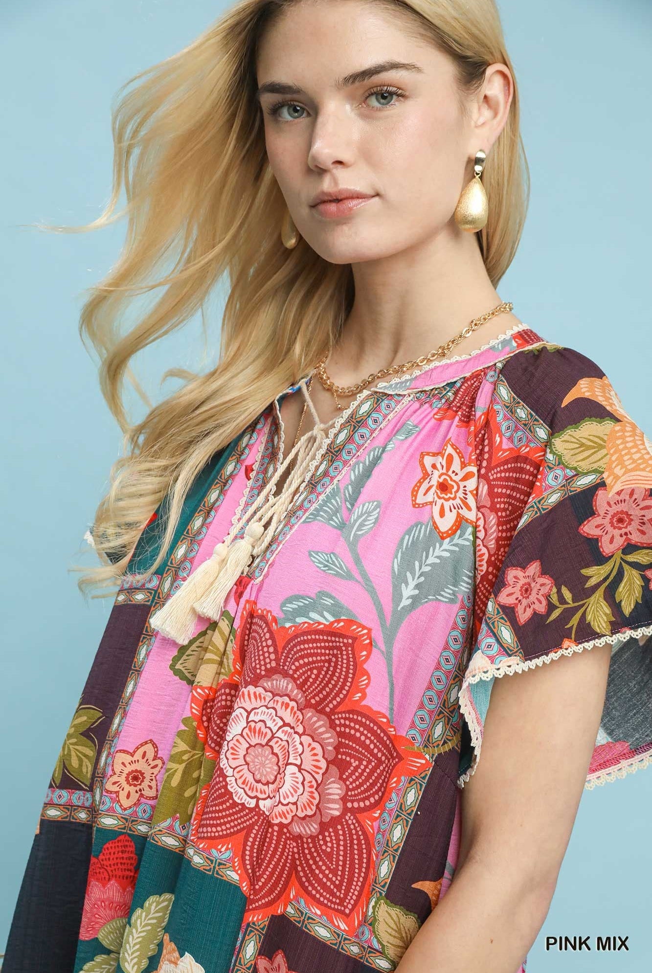 Patchwork Floral Maxi Dress-Dresses-Umgee-Stuffology - Where Vintage Meets Modern, A Boutique for Real Women in Crosbyton, TX