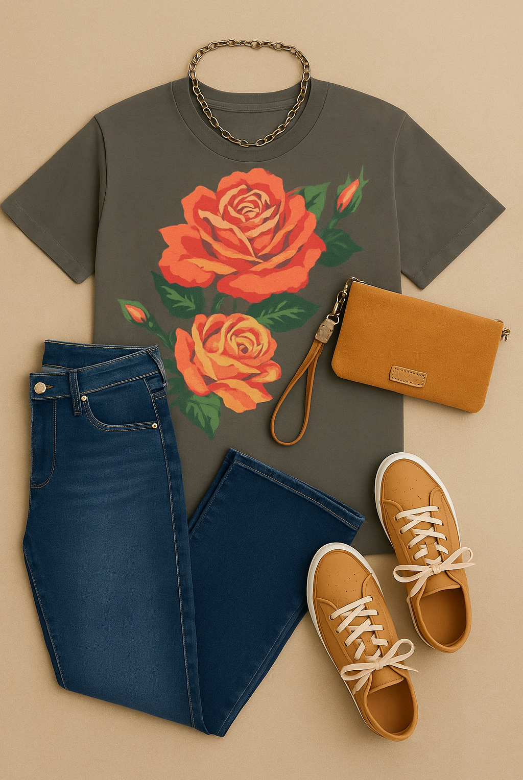 Roses Painting Graphic Top-Lotus Fashion Collection-Stuffology - Where Vintage Meets Modern, A Boutique for Real Women in Crosbyton, TX