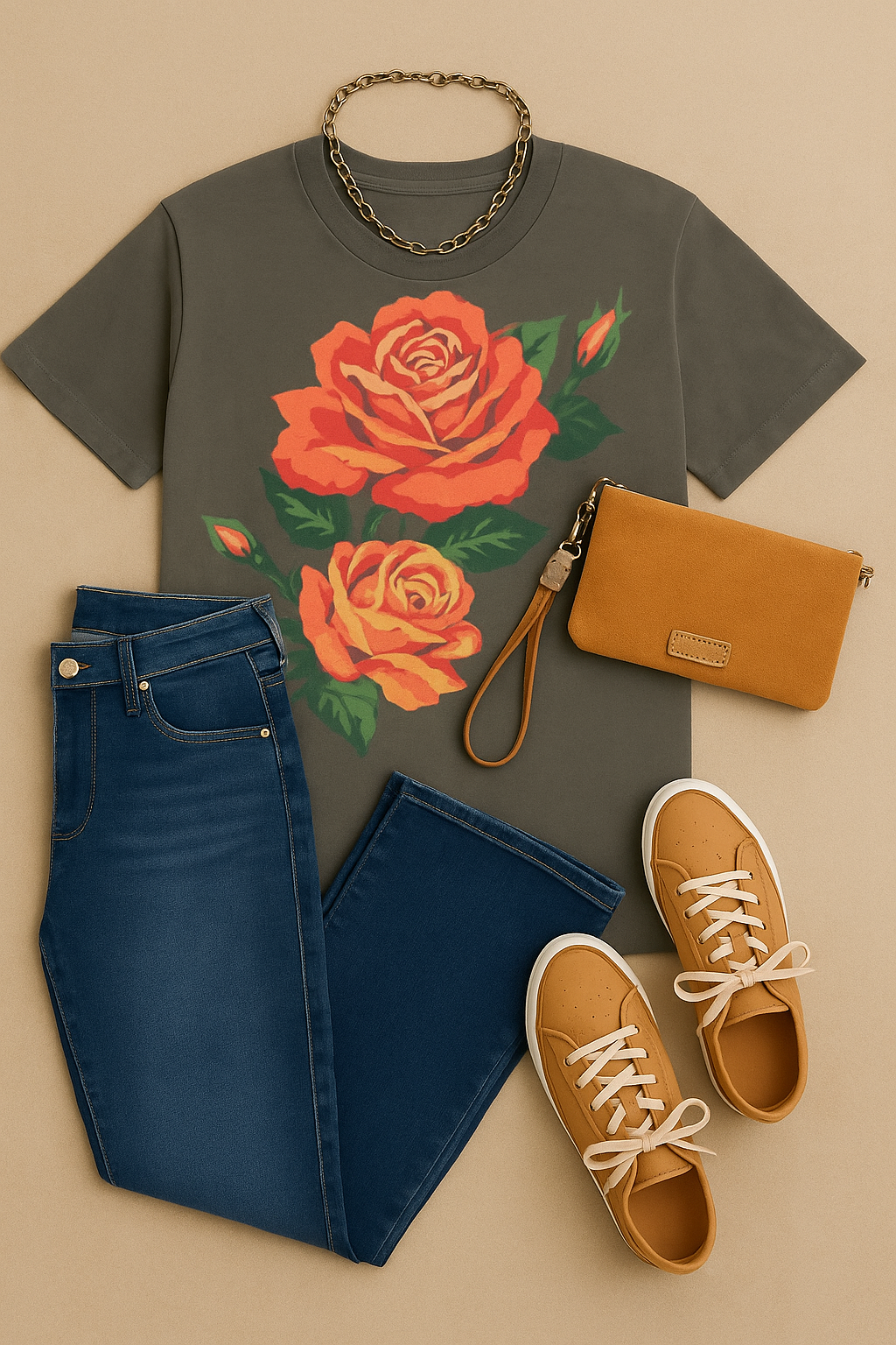 Roses Painting Graphic Top-Lotus Fashion Collection-Stuffology - Where Vintage Meets Modern, A Boutique for Real Women in Crosbyton, TX