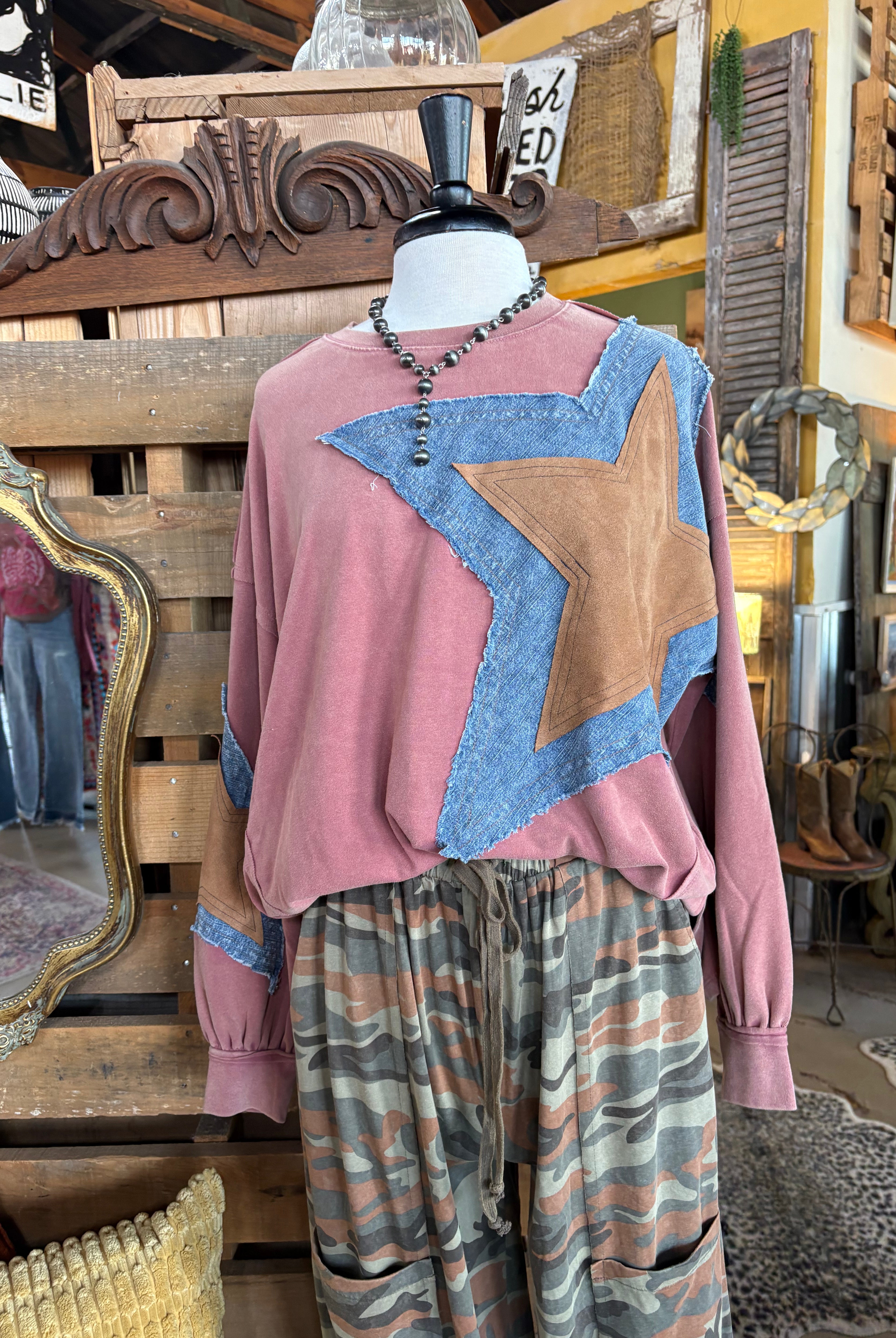 Camouflage Print Washed Pants - Sage Olive-Bottoms-Easel-Stuffology - Where Vintage Meets Modern, A Boutique for Real Women in Crosbyton, TX