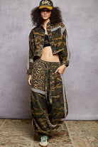 Camo & Leopard Contrast Jogger Pants-POL Clothing-Stuffology - Where Vintage Meets Modern, A Boutique for Real Women in Crosbyton, TX