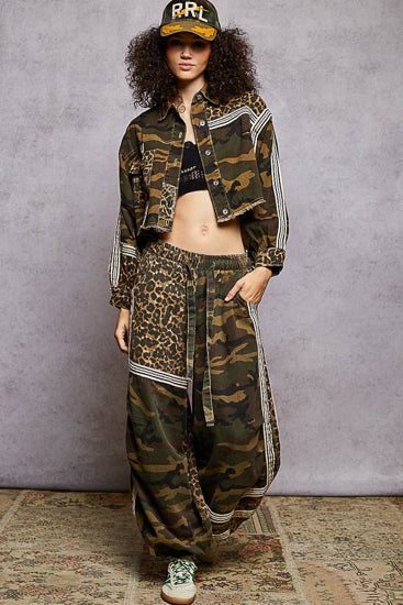 Camo & Leopard Contrast Jogger Pants-POL Clothing-Stuffology - Where Vintage Meets Modern, A Boutique for Real Women in Crosbyton, TX