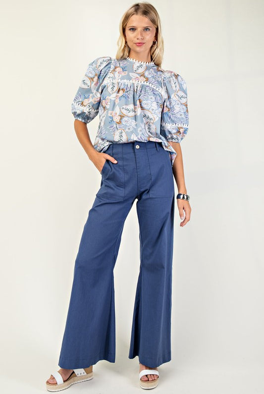 High Rise Wide Leg Pants-Pants-Gigio-Stuffology - Where Vintage Meets Modern, A Boutique for Real Women in Crosbyton, TX