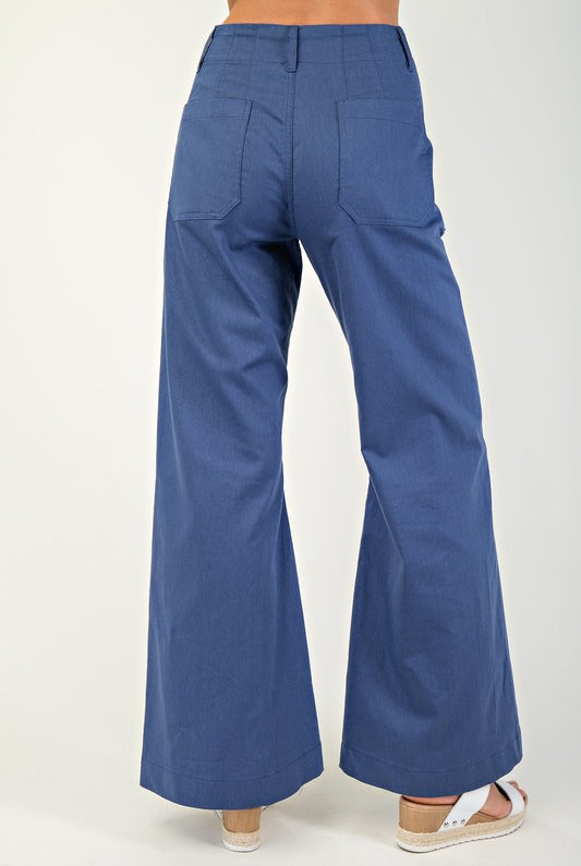 High Rise Wide Leg Pants-Pants-Gigio-Stuffology - Where Vintage Meets Modern, A Boutique for Real Women in Crosbyton, TX