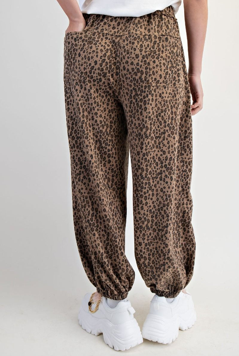 Animal Print Jogger Pants-Pants-Stuffology Boutique -Stuffology - Where Vintage Meets Modern, A Boutique for Real Women in Crosbyton, TX