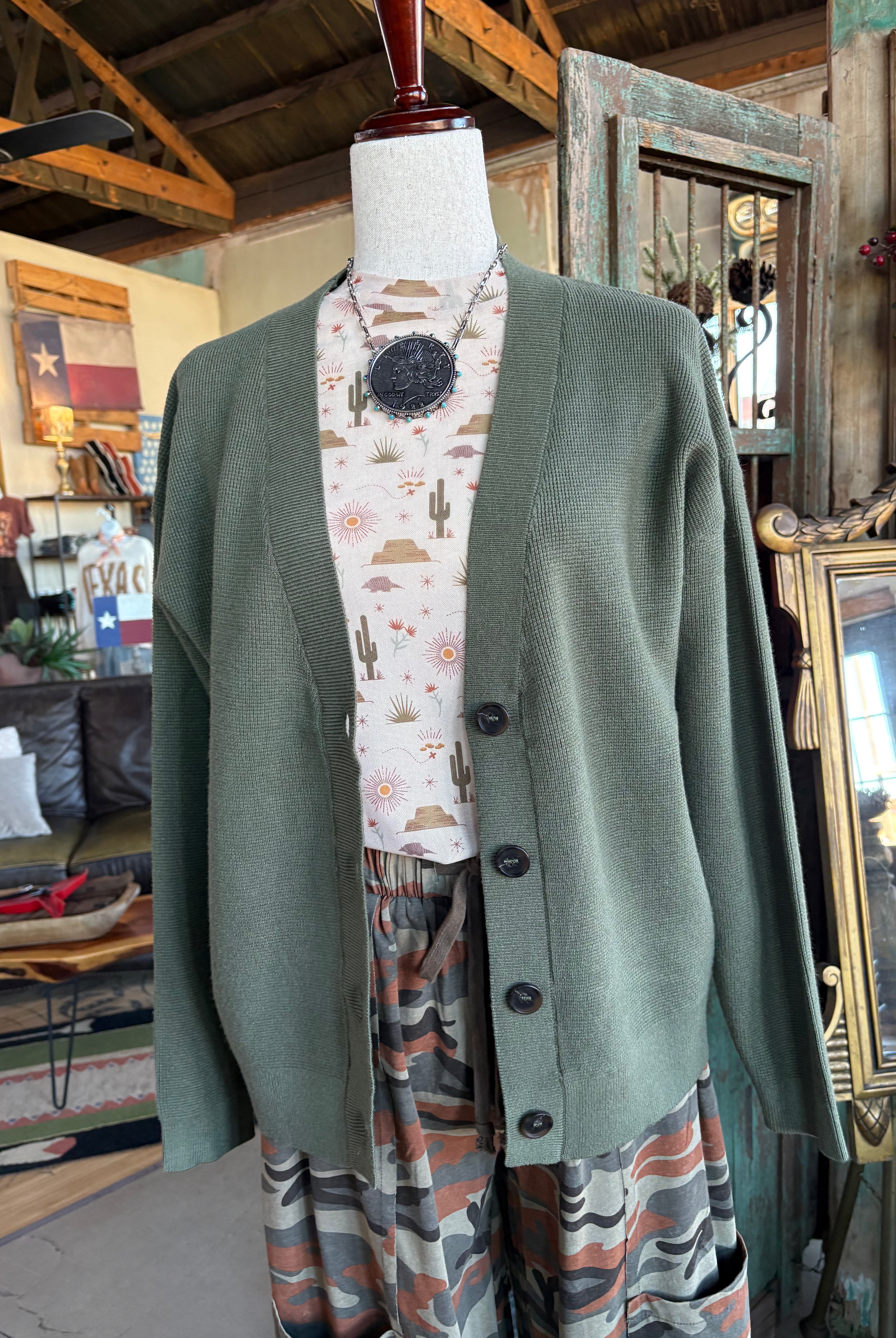 Cactus Desert Mesh Top-MESH TOP-Stuffology Boutique -Stuffology - Where Vintage Meets Modern, A Boutique for Real Women in Crosbyton, TX