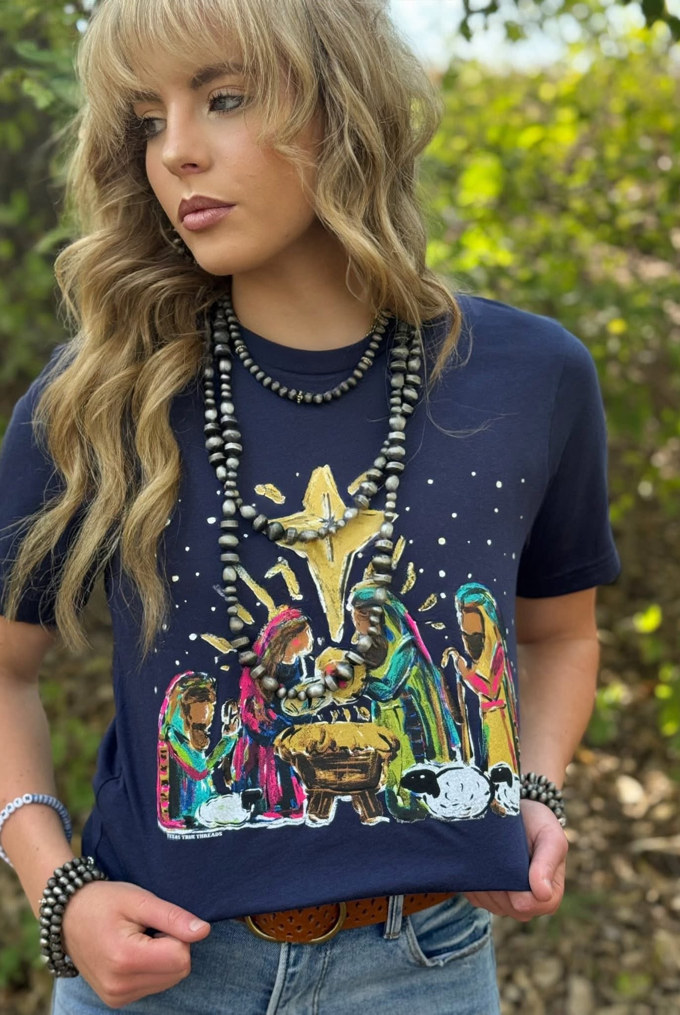 Nativity Graphic Tee-Graphic Tees-Texas True Threads-Stuffology - Where Vintage Meets Modern, A Boutique for Real Women in Crosbyton, TX
