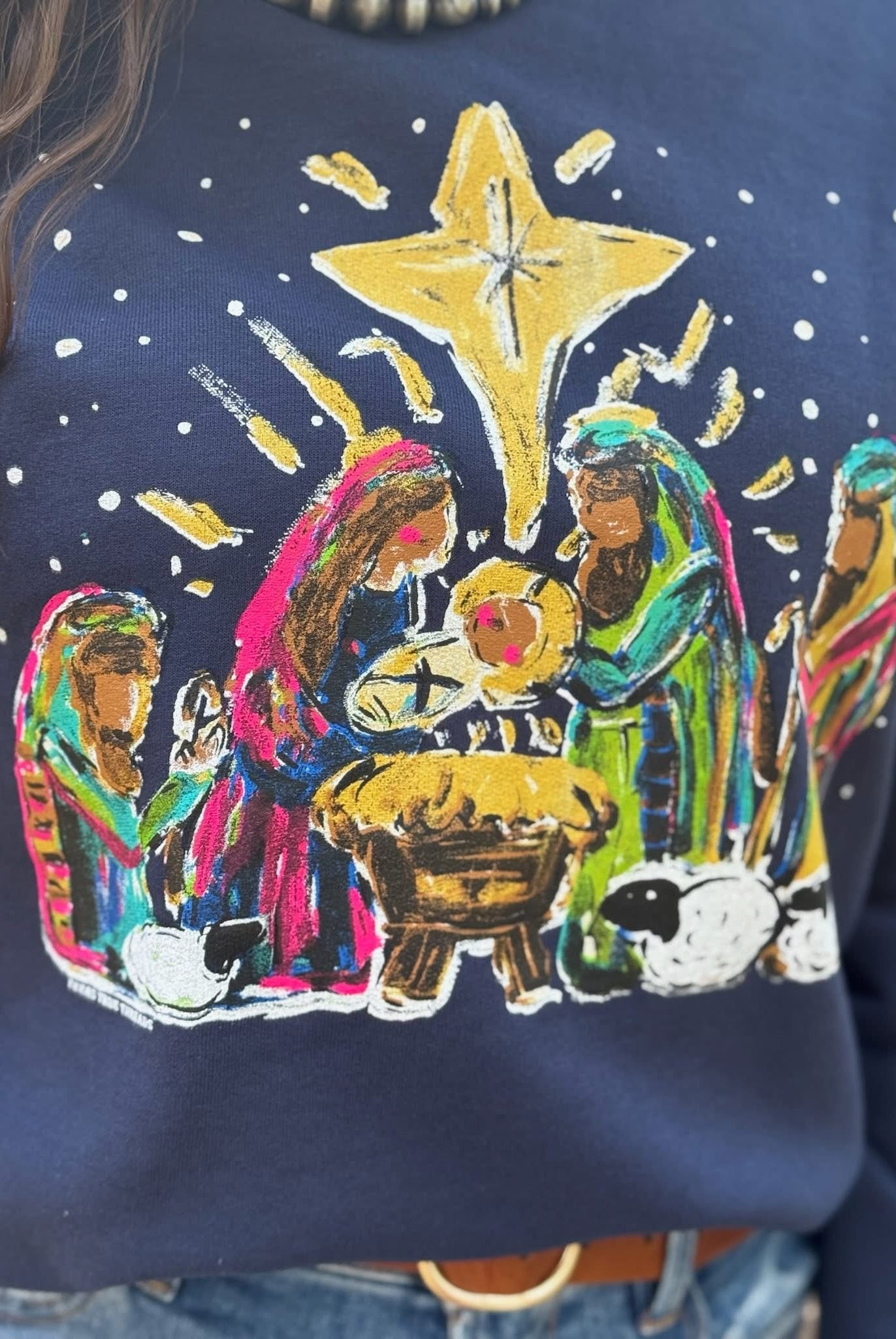 Nativity Graphic Tee-Graphic Tees-Texas True Threads-Stuffology - Where Vintage Meets Modern, A Boutique for Real Women in Crosbyton, TX