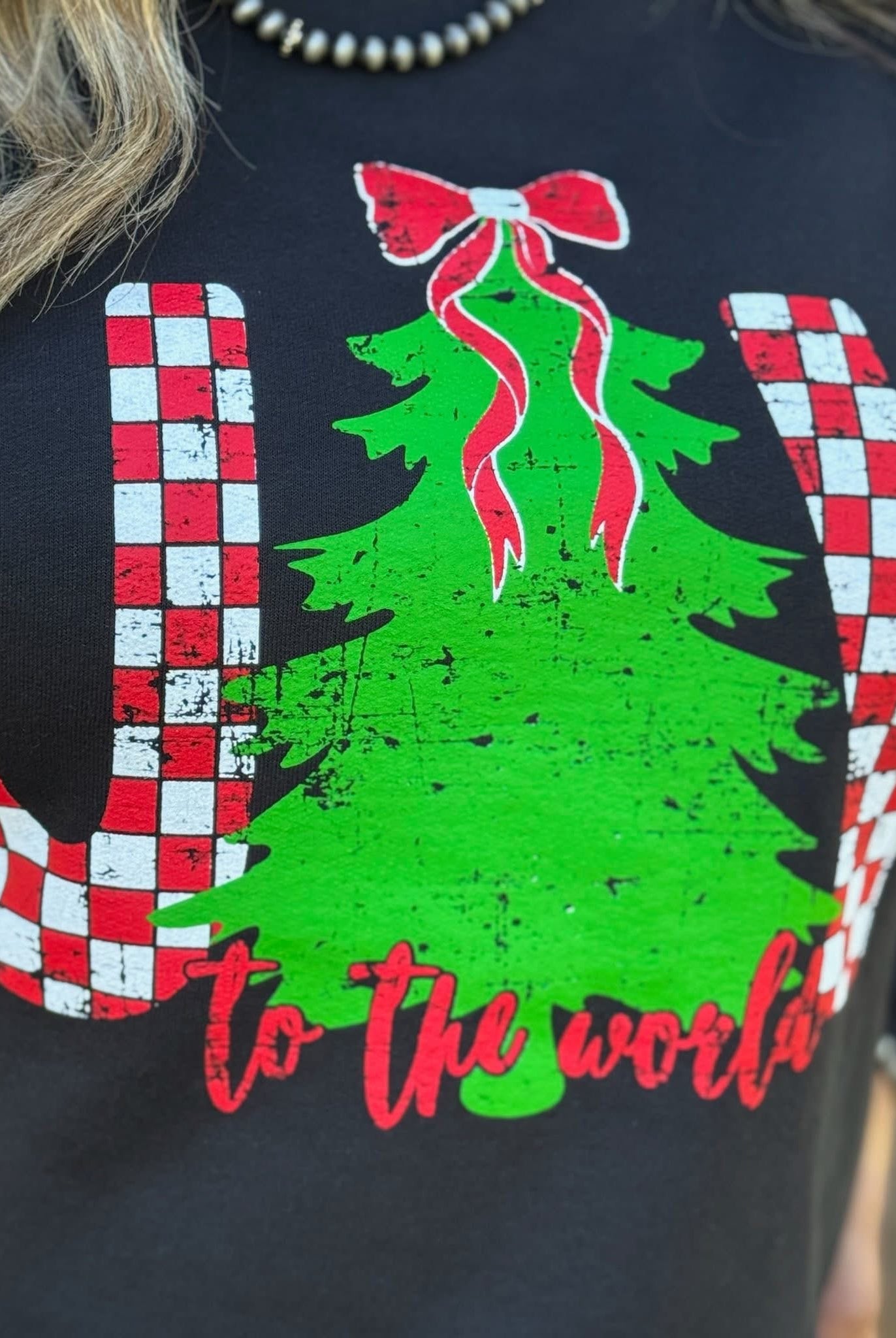 Joy to the World Graphic Tee-Graphic Tees-Stuffology Boutique -Stuffology - Where Vintage Meets Modern, A Boutique for Real Women in Crosbyton, TX