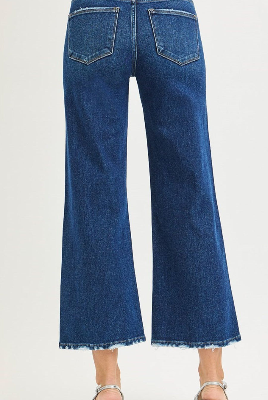 Tummy Control High Rise Crop Wide Jeans-Jeans-Risen Jeans-Stuffology - Where Vintage Meets Modern, A Boutique for Real Women in Crosbyton, TX