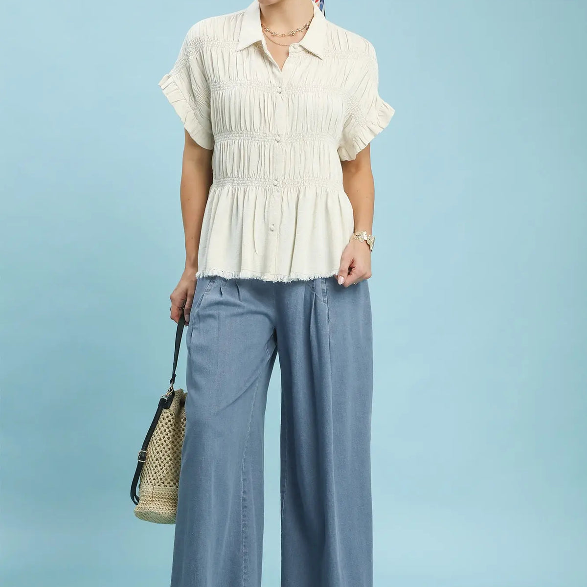 Stone Washed Wide Leg Pants – Stuffology Boutique