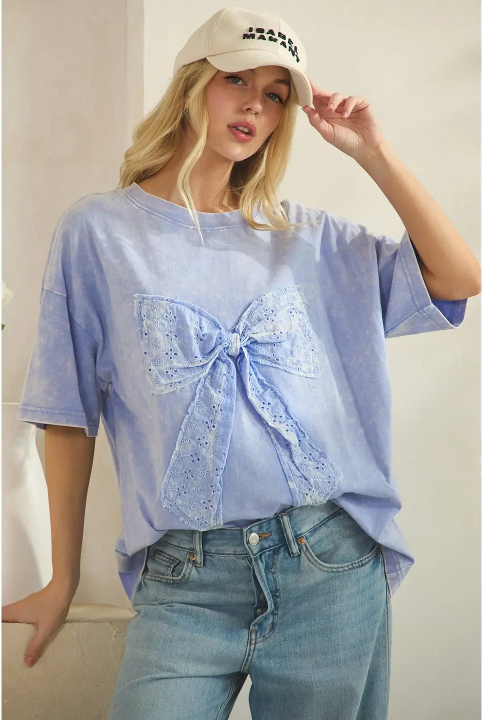 Whimsy Bow Tee-Tees-Sage + Fig-Stuffology - Where Vintage Meets Modern, A Boutique for Real Women in Crosbyton, TX