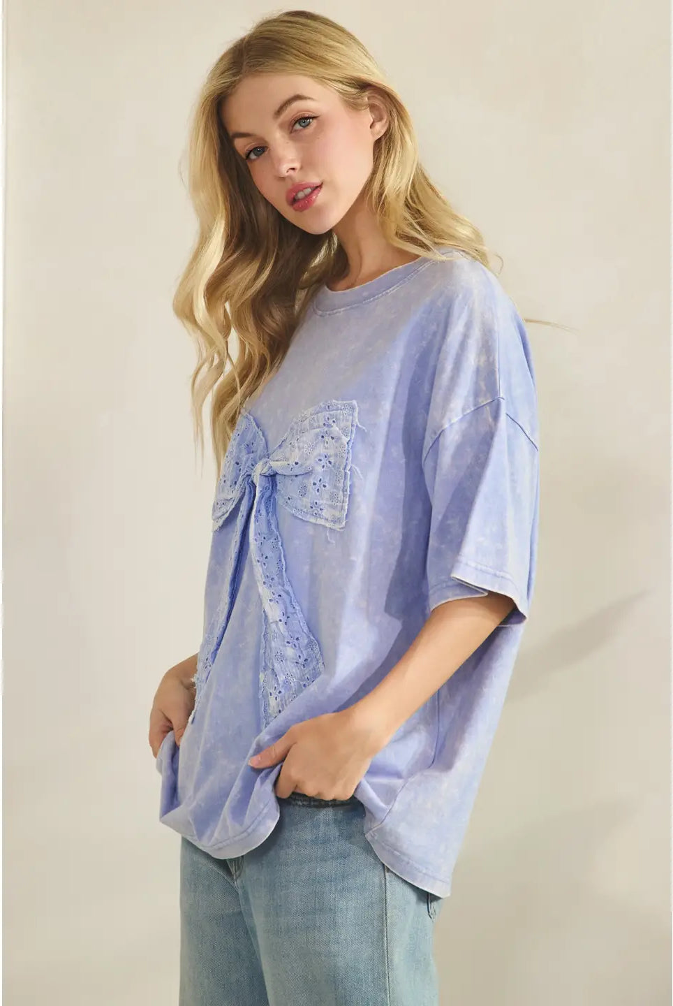 Whimsy Bow Tee-Tees-Sage + Fig-Stuffology - Where Vintage Meets Modern, A Boutique for Real Women in Crosbyton, TX