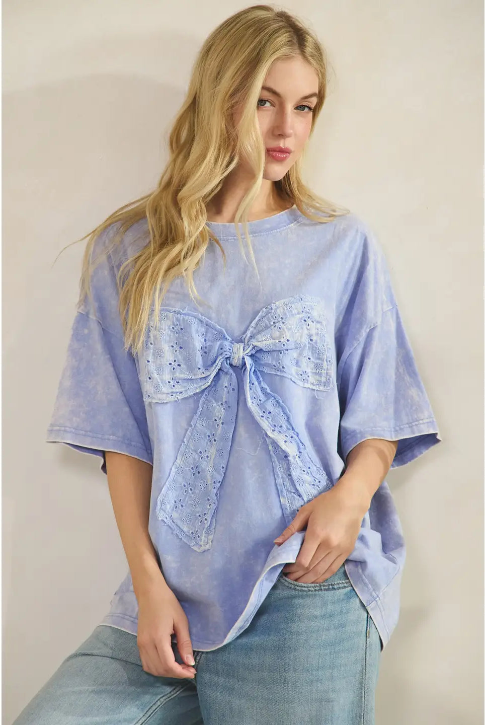Whimsy Bow Tee-Tees-Sage + Fig-Stuffology - Where Vintage Meets Modern, A Boutique for Real Women in Crosbyton, TX