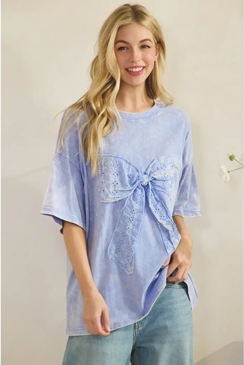 Whimsy Bow Tee-Tees-Sage + Fig-Stuffology - Where Vintage Meets Modern, A Boutique for Real Women in Crosbyton, TX