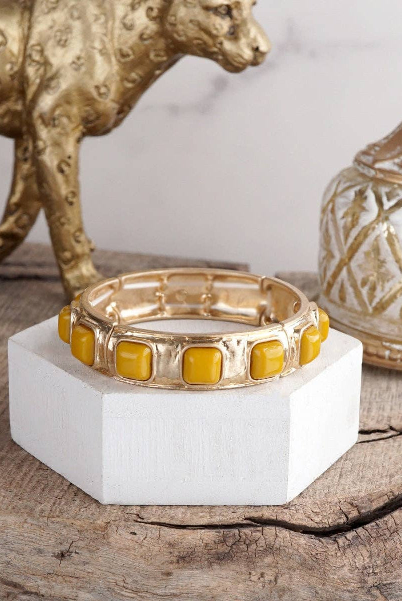 Eternal Glow – Eternity Stretchy Bangle with Cabochons or Pearls-PennyLine inc-Stuffology - Where Vintage Meets Modern, A Boutique for Real Women in Crosbyton, TX