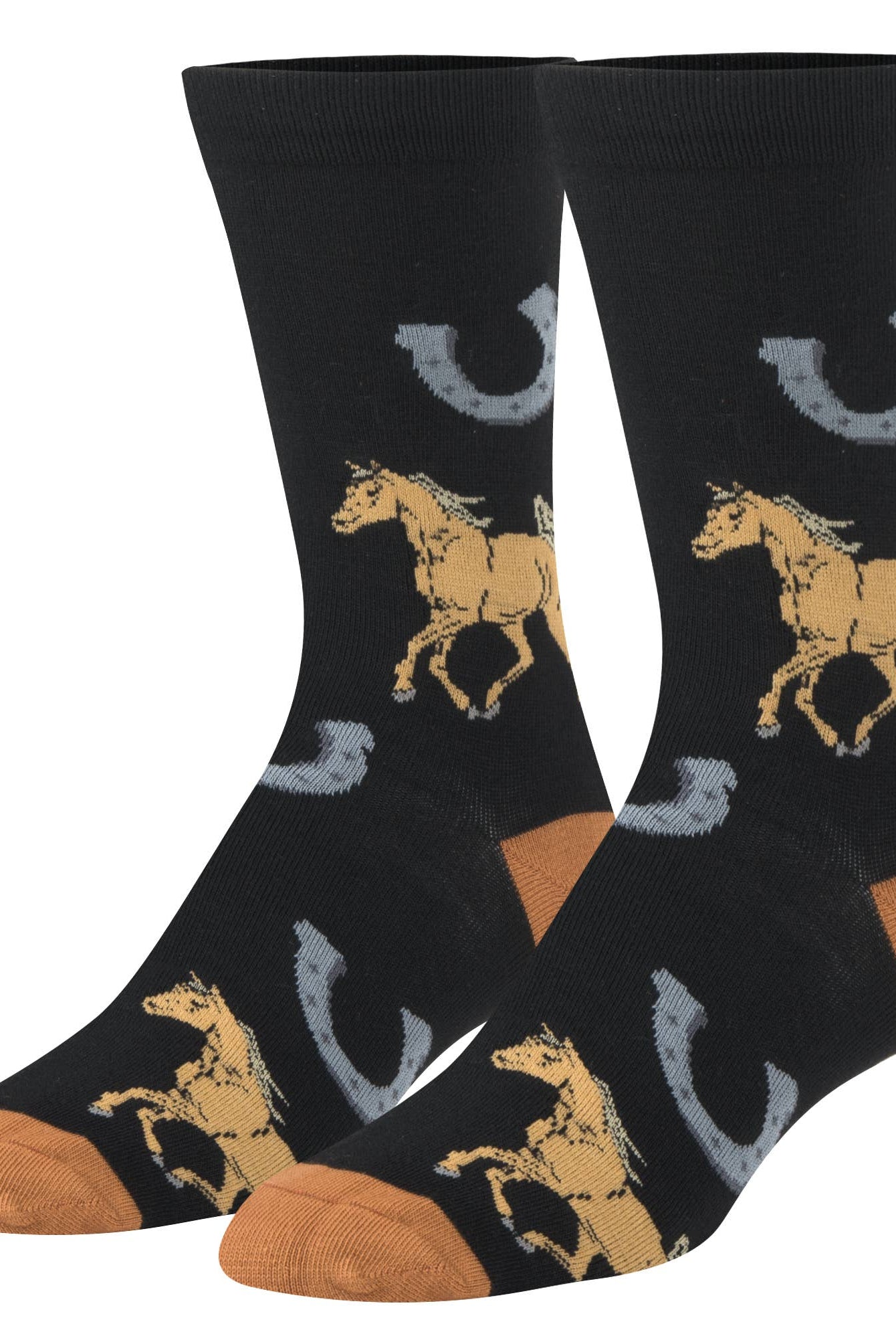 Crazy Socks - Womens Crew - Horses | Stuffology Boutique-Socks-Crazy Socks-Stuffology - Where Vintage Meets Modern, A Boutique for Real Women in Crosbyton, TX