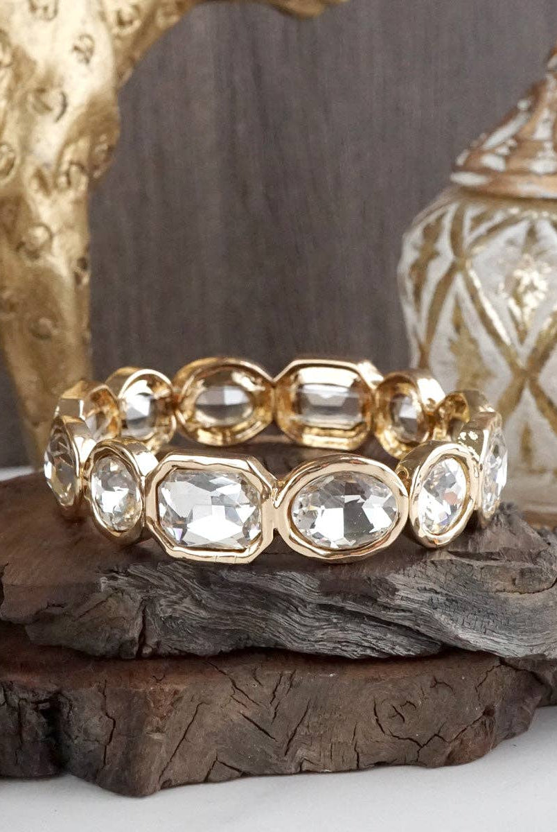 Radiant Array – Statement Stretchy Gem Bangle-PennyLine inc-Stuffology - Where Vintage Meets Modern, A Boutique for Real Women in Crosbyton, TX