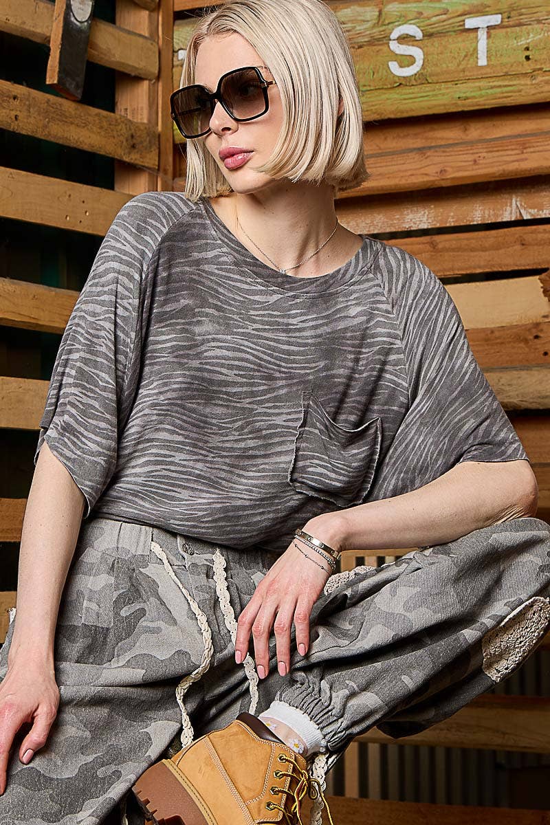 Leopard Short Sleeve Tee-Pol Clothing-Stuffology - Where Vintage Meets Modern, A Boutique for Real Women in Crosbyton, TX