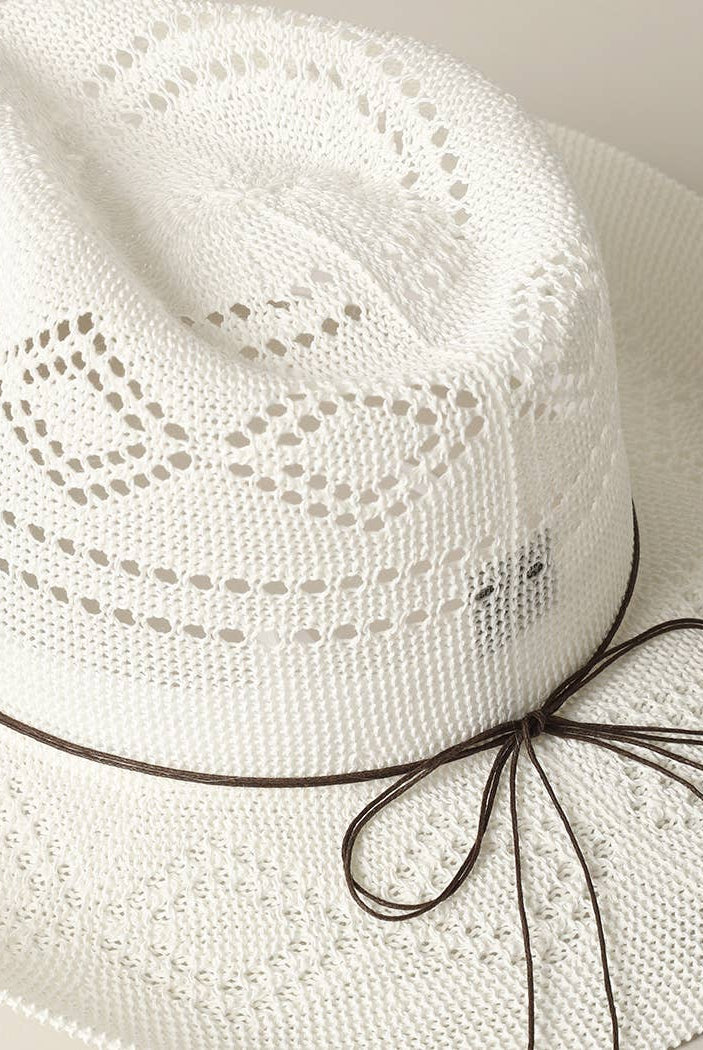 White Sands Beaded Cowboy Hat-Hats-Fashion City-Stuffology - Where Vintage Meets Modern, A Boutique for Real Women in Crosbyton, TX