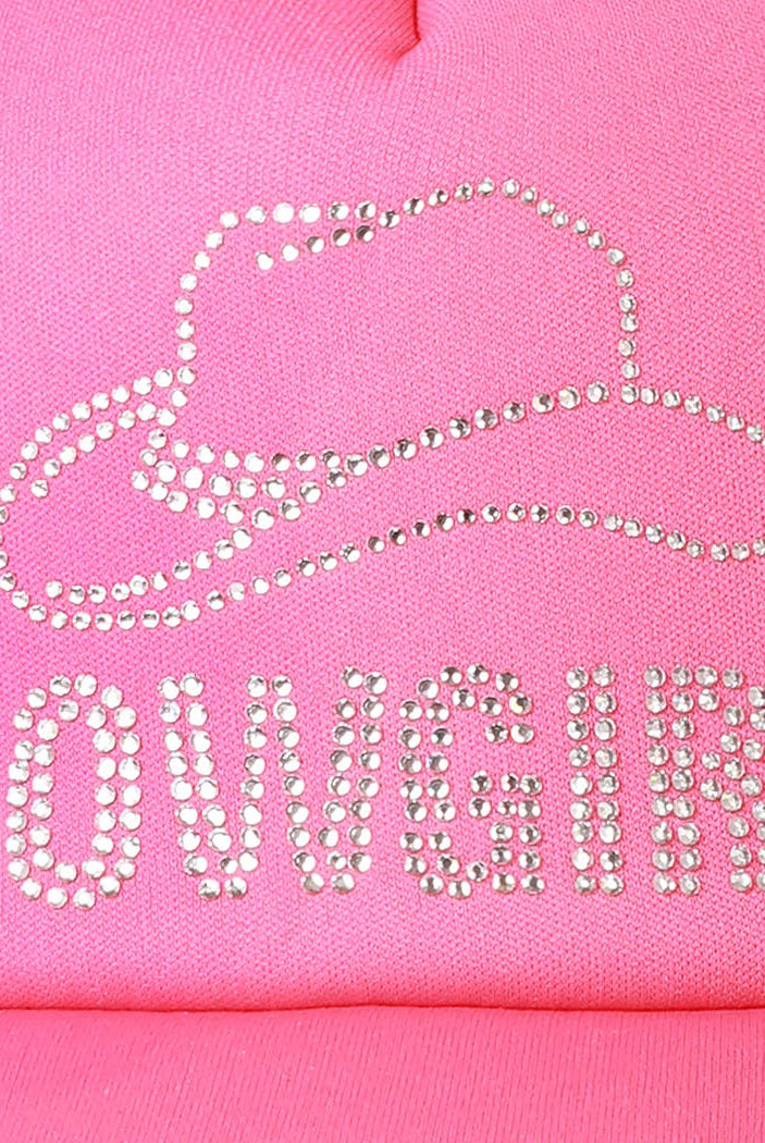 COWGIRL Rhinestone Trucker Cap | Stuffology Boutique-Hats-Fashion City-Stuffology - Where Vintage Meets Modern, A Boutique for Real Women in Crosbyton, TX