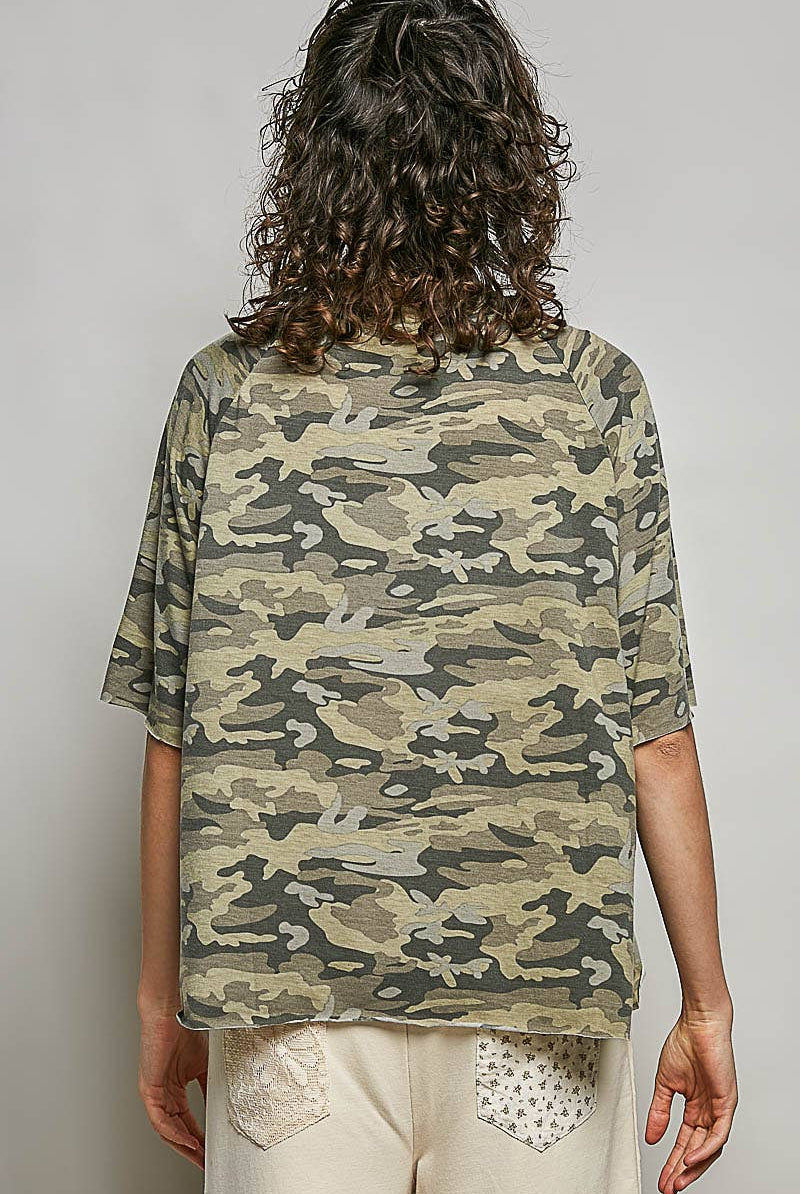 POL Clothing Vintage Washed Relaxed Fit Camo Tee-Tees-Pol Clothing-Stuffology - Where Vintage Meets Modern, A Boutique for Real Women in Crosbyton, TX