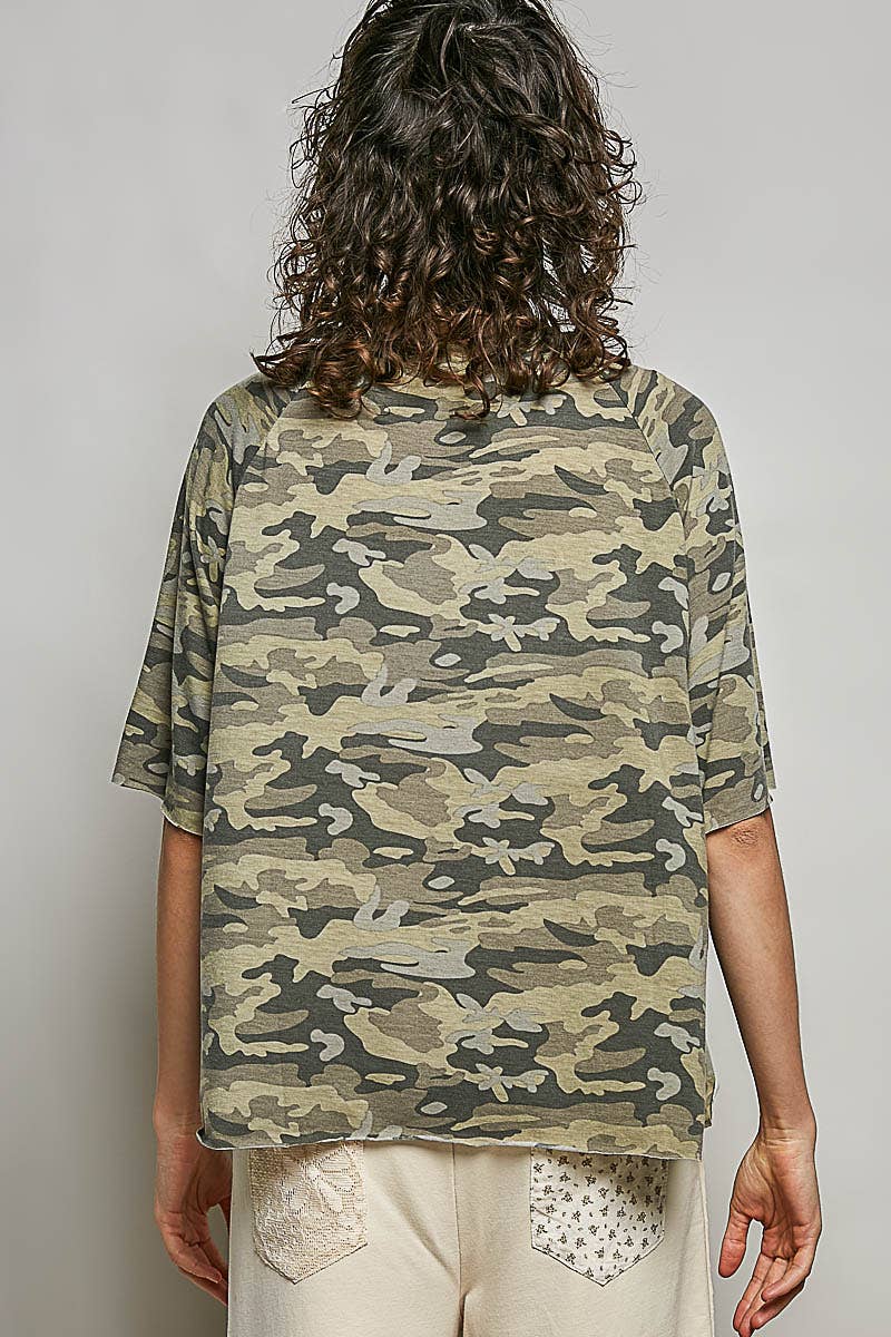 POL Clothing Vintage Washed Relaxed Fit Camo Tee-Tees-Pol Clothing-Stuffology - Where Vintage Meets Modern, A Boutique for Real Women in Crosbyton, TX