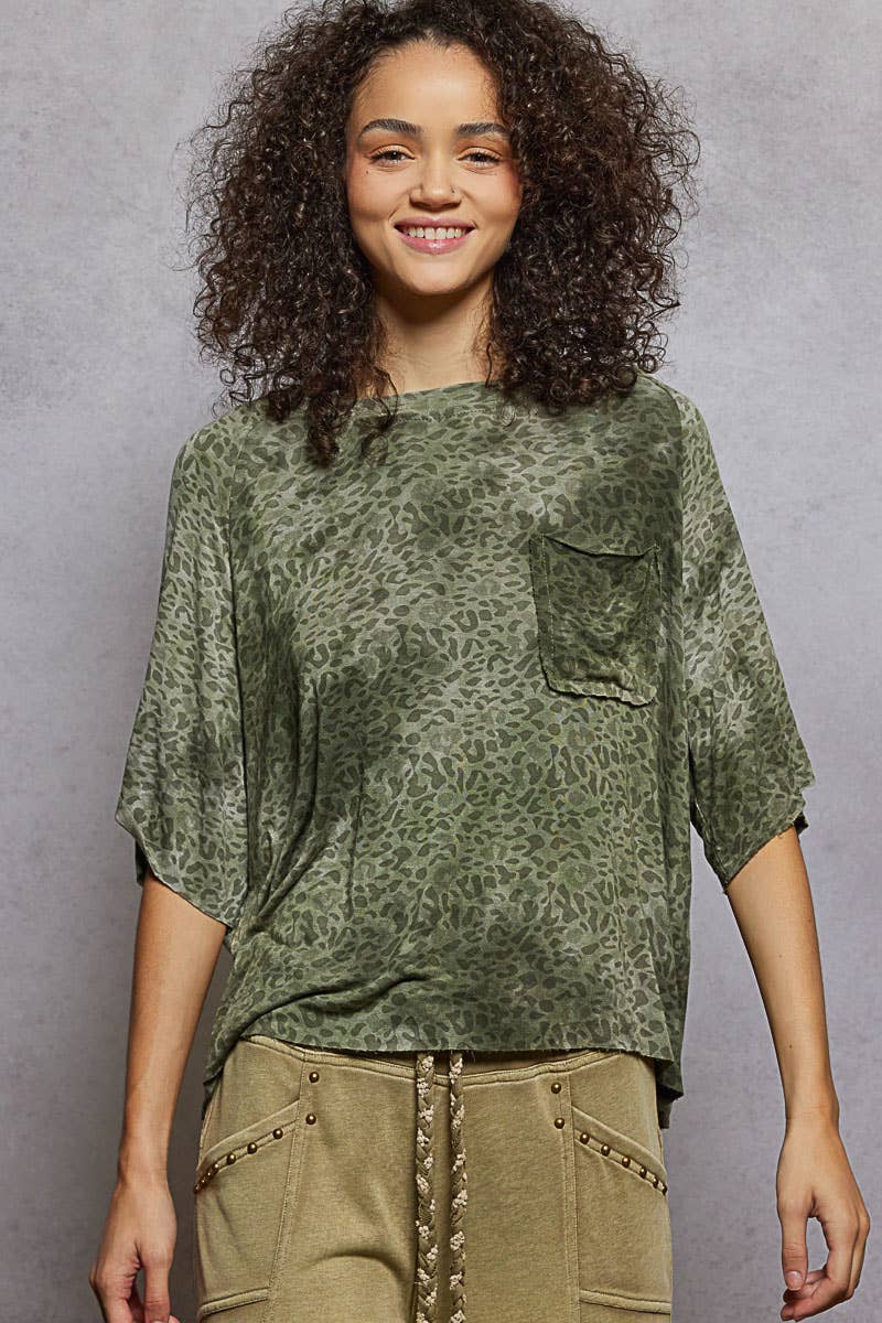 Leopard Short Sleeve Tee-Pol Clothing-Stuffology - Where Vintage Meets Modern, A Boutique for Real Women in Crosbyton, TX