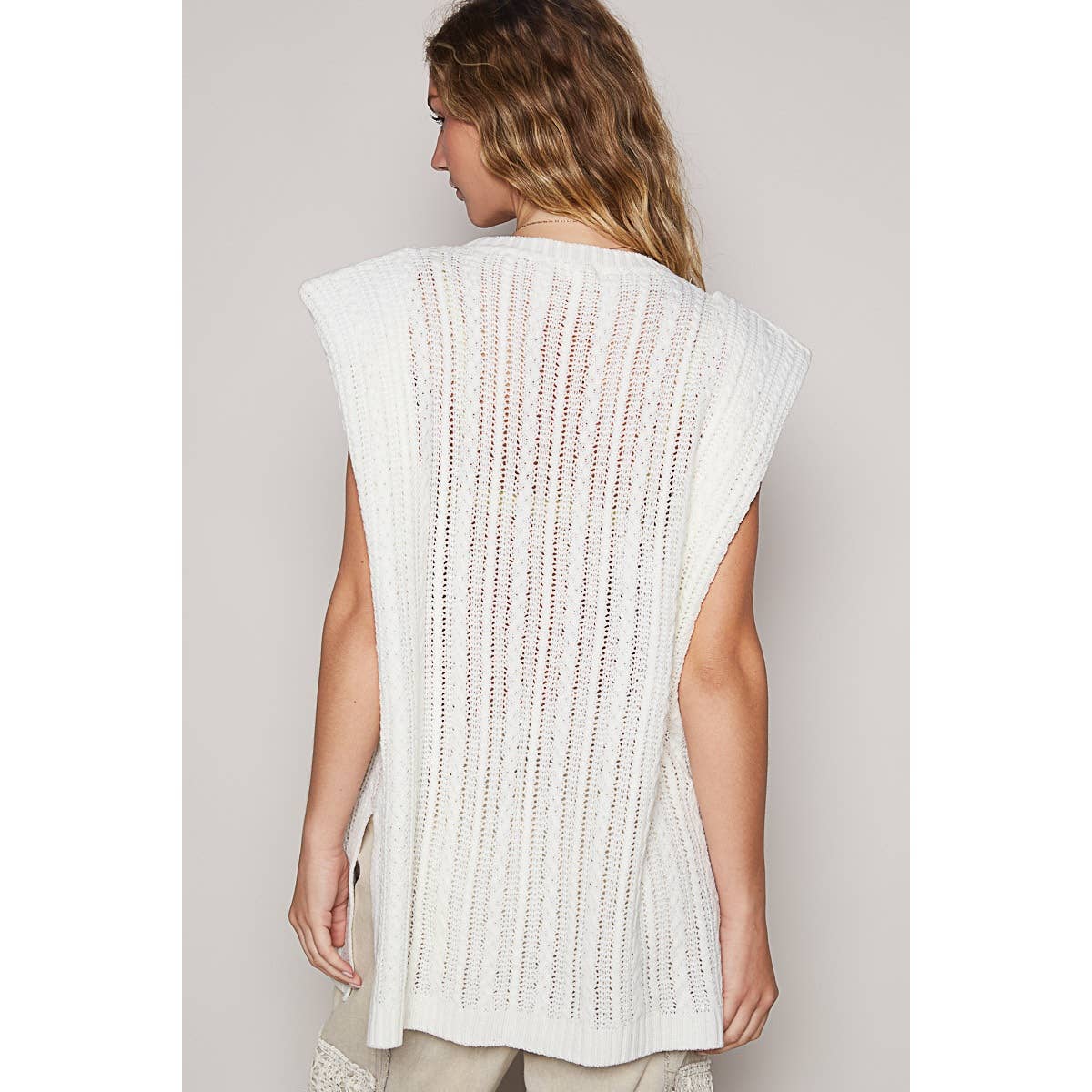 POL Clothing Rock N Roll Graphic Lettering Round Sleeveless Top-TOP-Pol Clothing-Stuffology - Where Vintage Meets Modern, A Boutique for Real Women in Crosbyton, TX