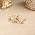 Classic Bubble Hoops – Gold with Crystal, Pearl, or Turquoise-Earrings-PennyLine inc-Stuffology - Where Vintage Meets Modern, A Boutique for Real Women in Crosbyton, TX