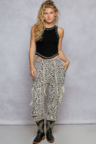 POL Clothing Leopard Tie Waistband Cargo Pockets Joggers-pants-Pol Clothing-Stuffology - Where Vintage Meets Modern, A Boutique for Real Women in Crosbyton, TX