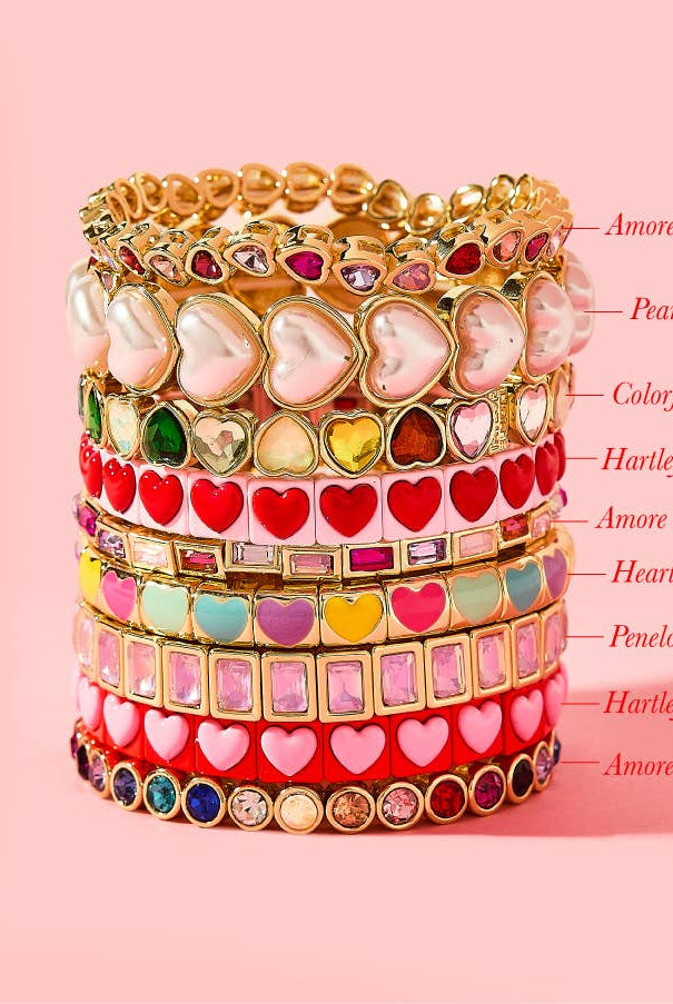 Stretch Bracelet - Assorted Styles - Valentine's Day-Bracelets-Taylor Elliott Designs-Stuffology - Where Vintage Meets Modern, A Boutique for Real Women in Crosbyton, TX