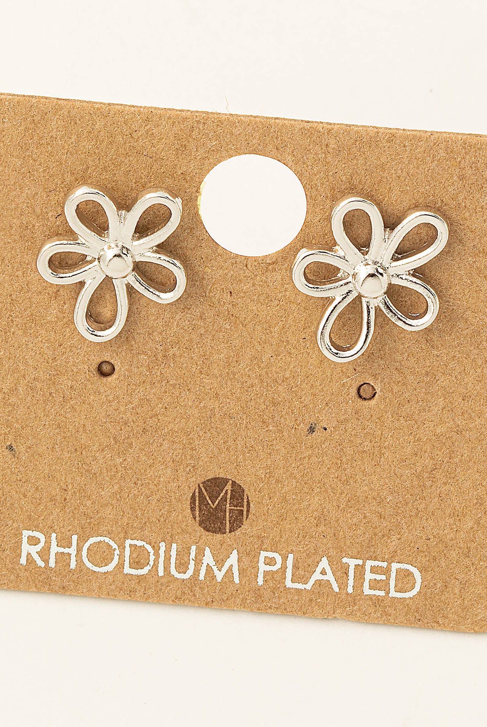 Flower Outline Stud Earrings /Stuffology Boutique-Earrings-Fame Accessories-Stuffology - Where Vintage Meets Modern, A Boutique for Real Women in Crosbyton, TX