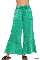 Exposed-Seam Flare Hem Pants with Pockets-Pants-ZENANA-Stuffology - Where Vintage Meets Modern, A Boutique for Real Women in Crosbyton, TX