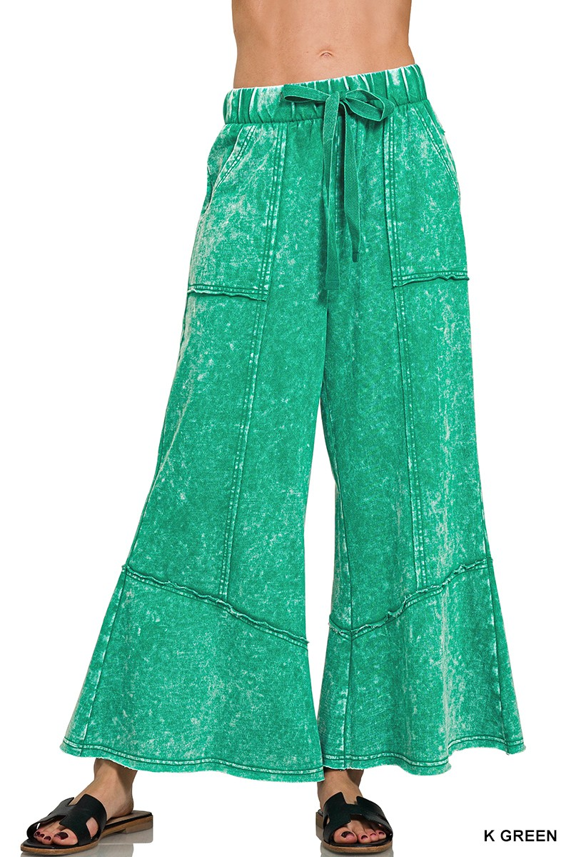 Exposed-Seam Flare Hem Pants with Pockets-Pants-ZENANA-Stuffology - Where Vintage Meets Modern, A Boutique for Real Women in Crosbyton, TX