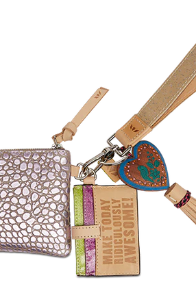CONSUELA LULU COMBI WRISTLET WALLET / STUFFOLOGY BOUTIQUE-Handbags-Consuela-Stuffology - Where Vintage Meets Modern, A Boutique for Real Women in Crosbyton, TX