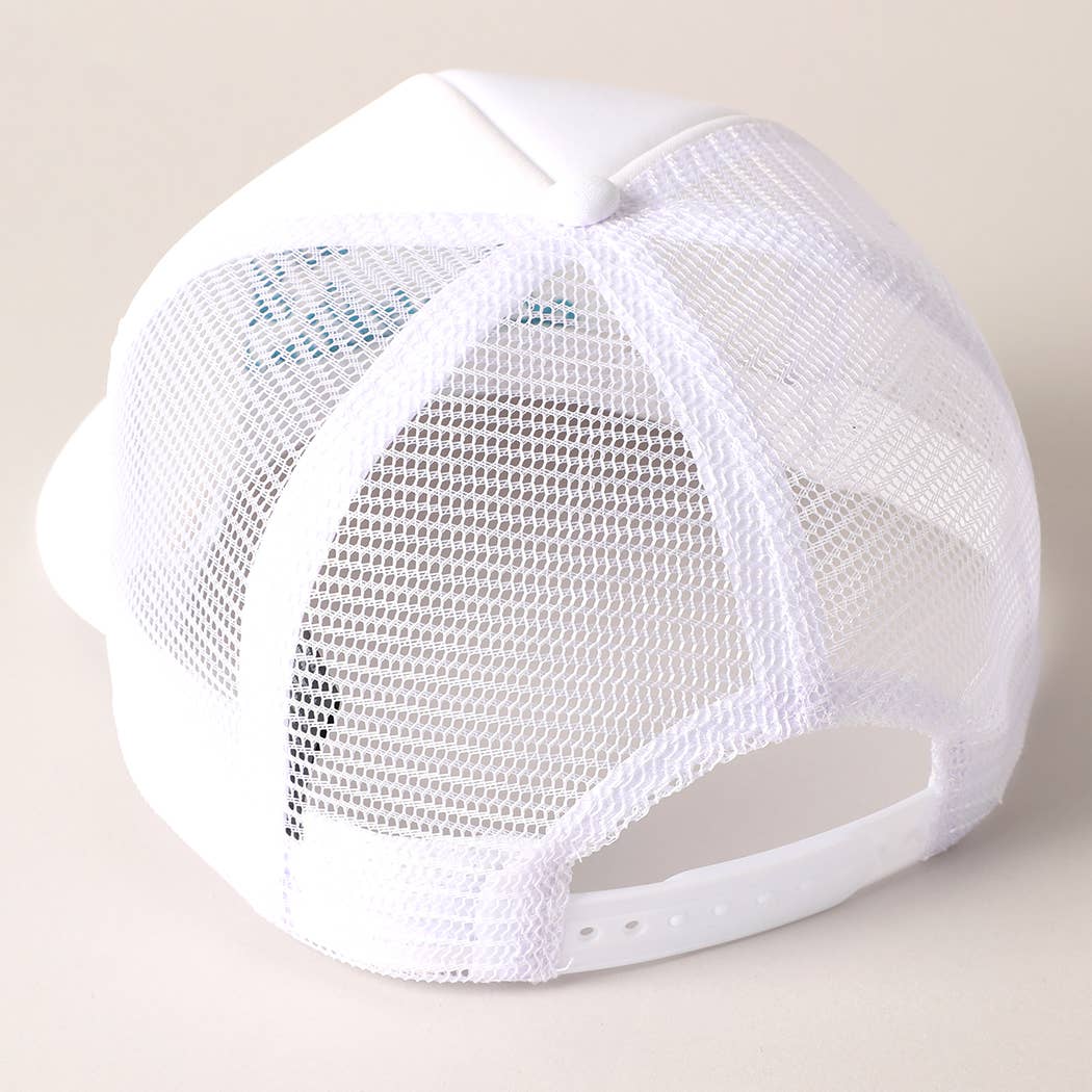 Howdy Darlin' Embroidered Mesh Back Trucker Cap | Stuffology Boutique-Hats-Fashion City-Stuffology - Where Vintage Meets Modern, A Boutique for Real Women in Crosbyton, TX