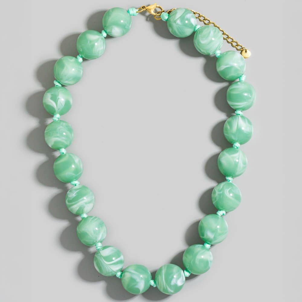 Earthy Pop Statement Necklace-Necklaces-The Looks by Fame Accessories-Stuffology - Where Vintage Meets Modern, A Boutique for Real Women in Crosbyton, TX