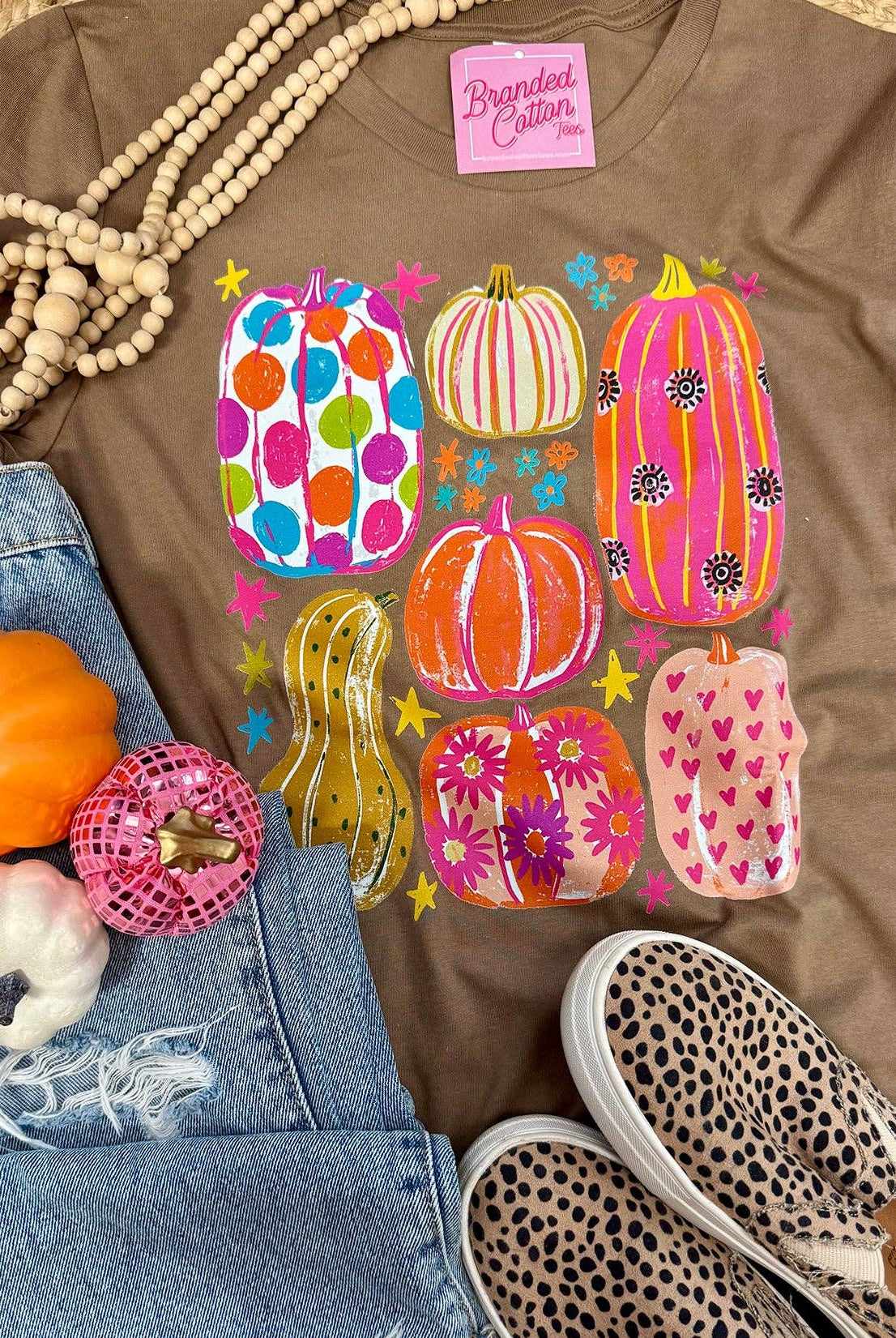 Funky Pumpkins-Branded Cotton-Stuffology - Where Vintage Meets Modern, A Boutique for Real Women in Crosbyton, TX