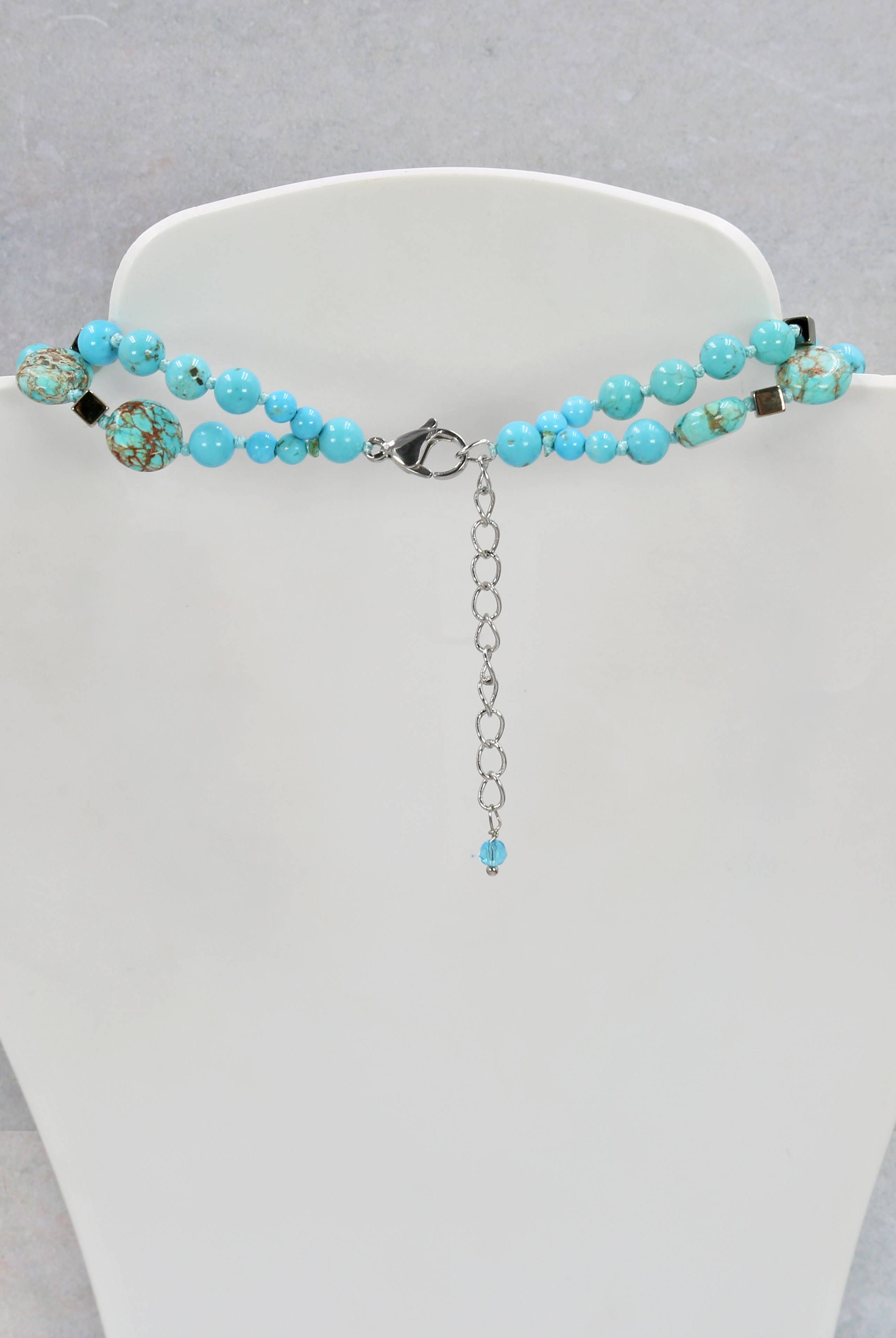 25F19 - Turquoise Horizon Necklace-IST Jewelry-Stuffology - Where Vintage Meets Modern, A Boutique for Real Women in Crosbyton, TX