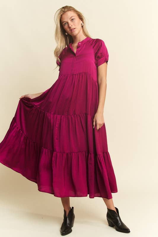 SHORT SLEEVE RUBY MAXI DRESSES-JADE BY JANE-Stuffology - Where Vintage Meets Modern, A Boutique for Real Women in Crosbyton, TX