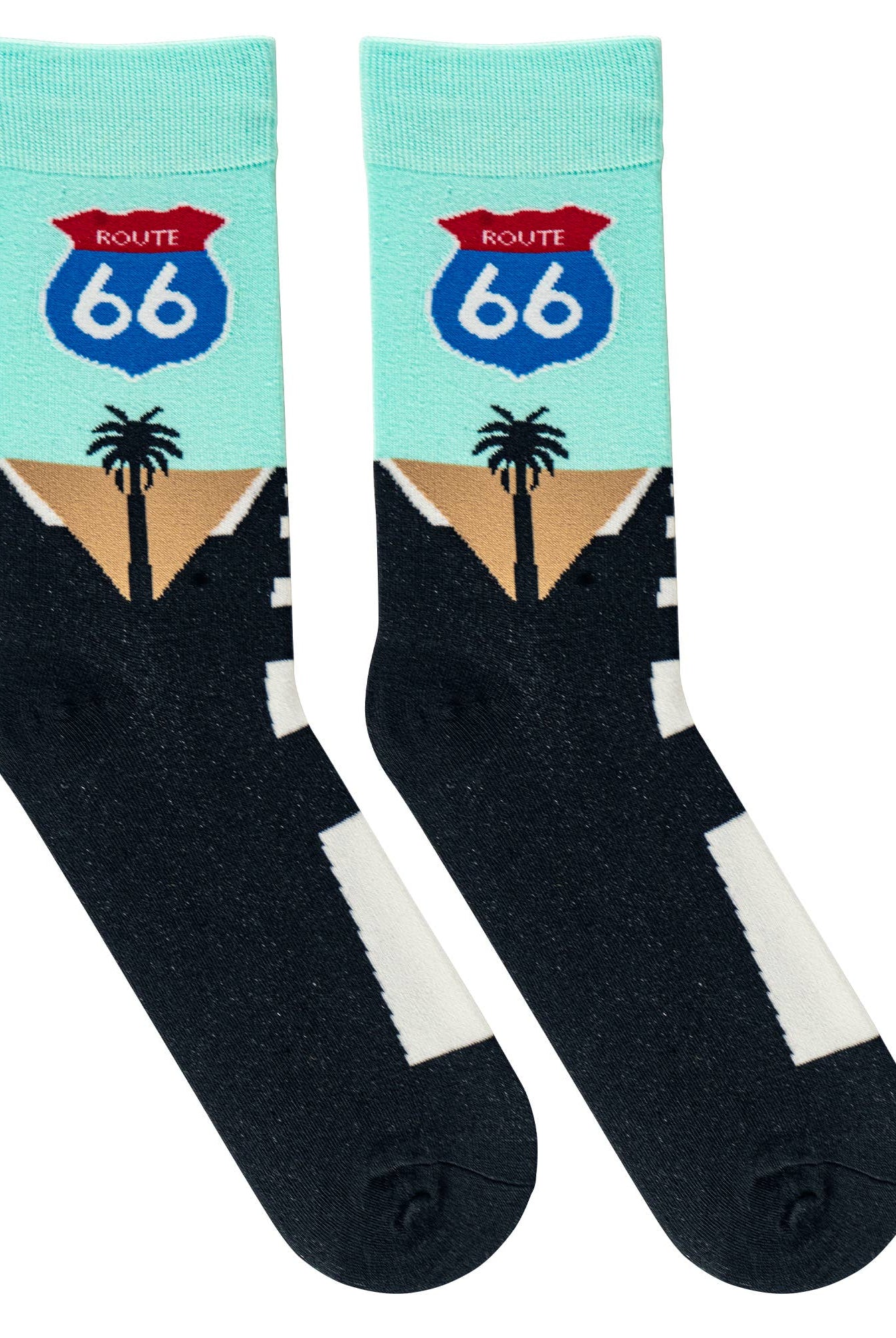 Route 66 - Mens Crew Folded | Stuffology Boutique-Socks-Crazy Socks-Stuffology - Where Vintage Meets Modern, A Boutique for Real Women in Crosbyton, TX