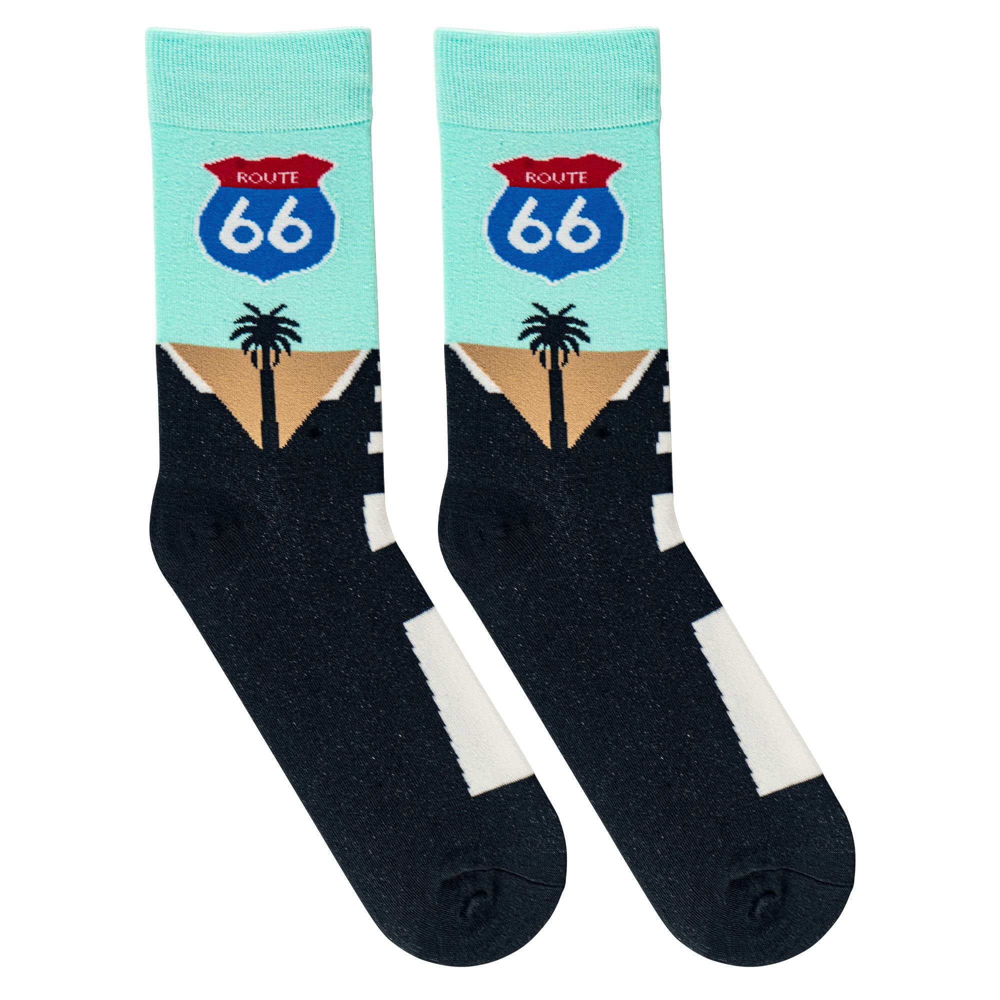 Route 66 - Mens Crew Folded | Stuffology Boutique-Socks-Crazy Socks-Stuffology - Where Vintage Meets Modern, A Boutique for Real Women in Crosbyton, TX