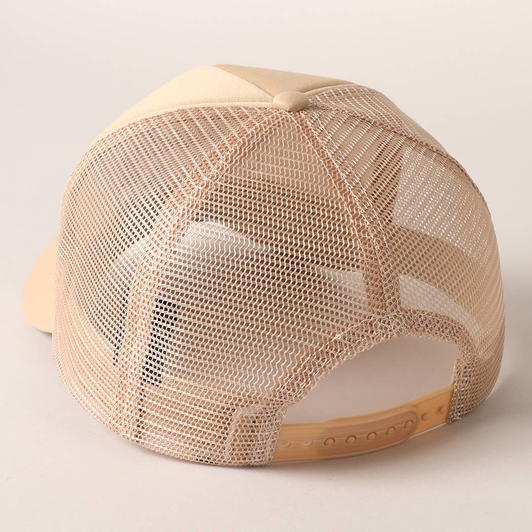 Howdy Darlin' Embroidered Mesh Back Trucker Cap | Stuffology Boutique-Hats-Fashion City-Stuffology - Where Vintage Meets Modern, A Boutique for Real Women in Crosbyton, TX