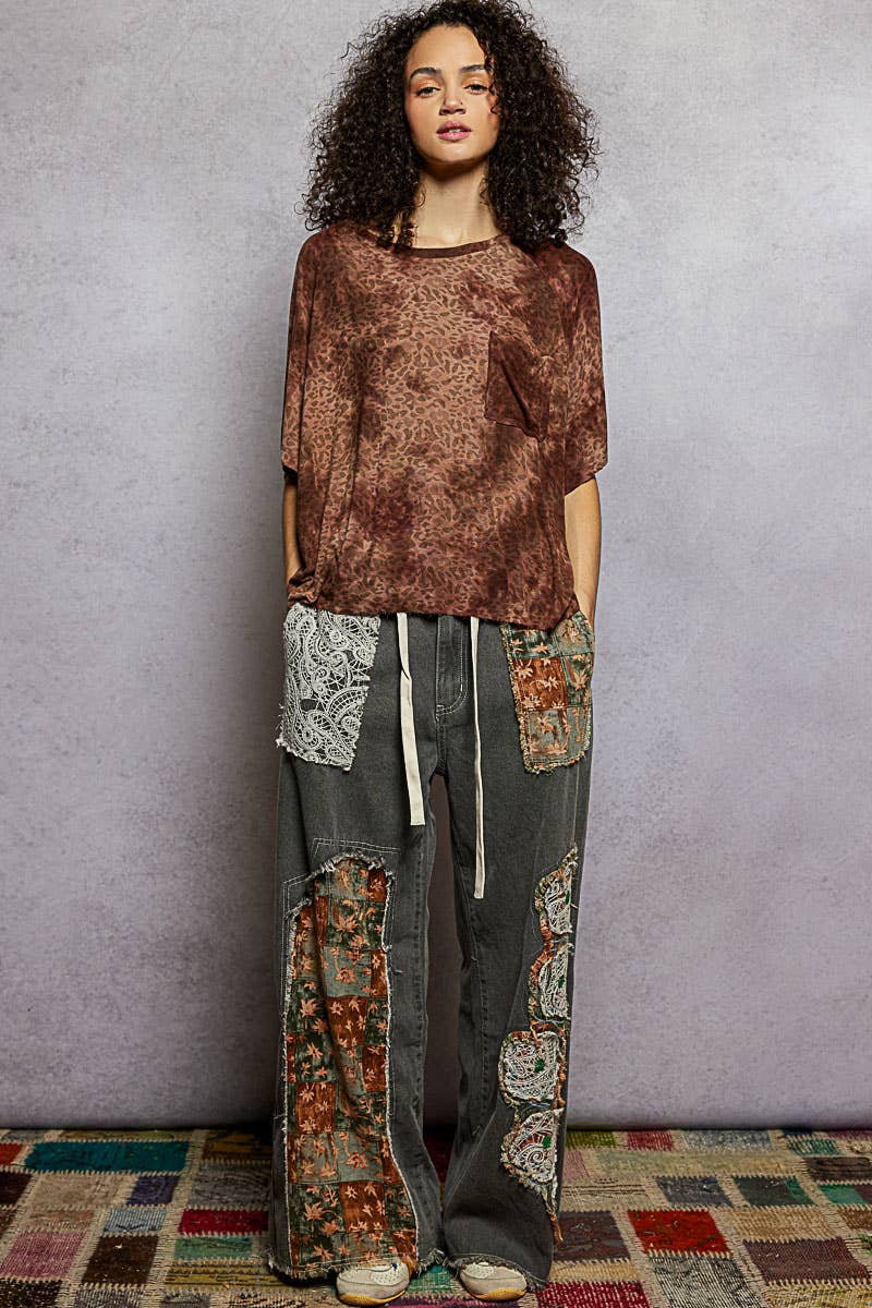 Leopard Short Sleeve Tee-Pol Clothing-Stuffology - Where Vintage Meets Modern, A Boutique for Real Women in Crosbyton, TX