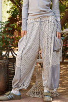POL Clothing Floral Patch Knit Joggers-Joggers-Pol Clothing-Stuffology - Where Vintage Meets Modern, A Boutique for Real Women in Crosbyton, TX