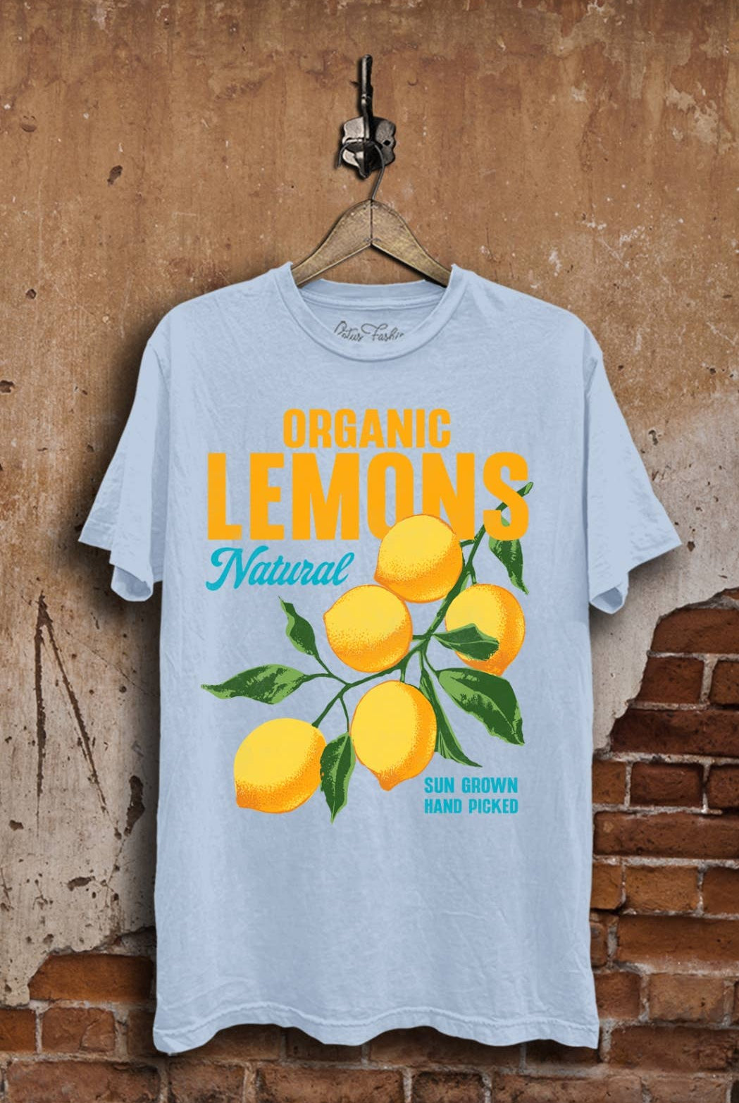 Organic Lemons Graphic Top-Graphic Tees-Lotus Fashion Collection-Stuffology - Where Vintage Meets Modern, A Boutique for Real Women in Crosbyton, TX