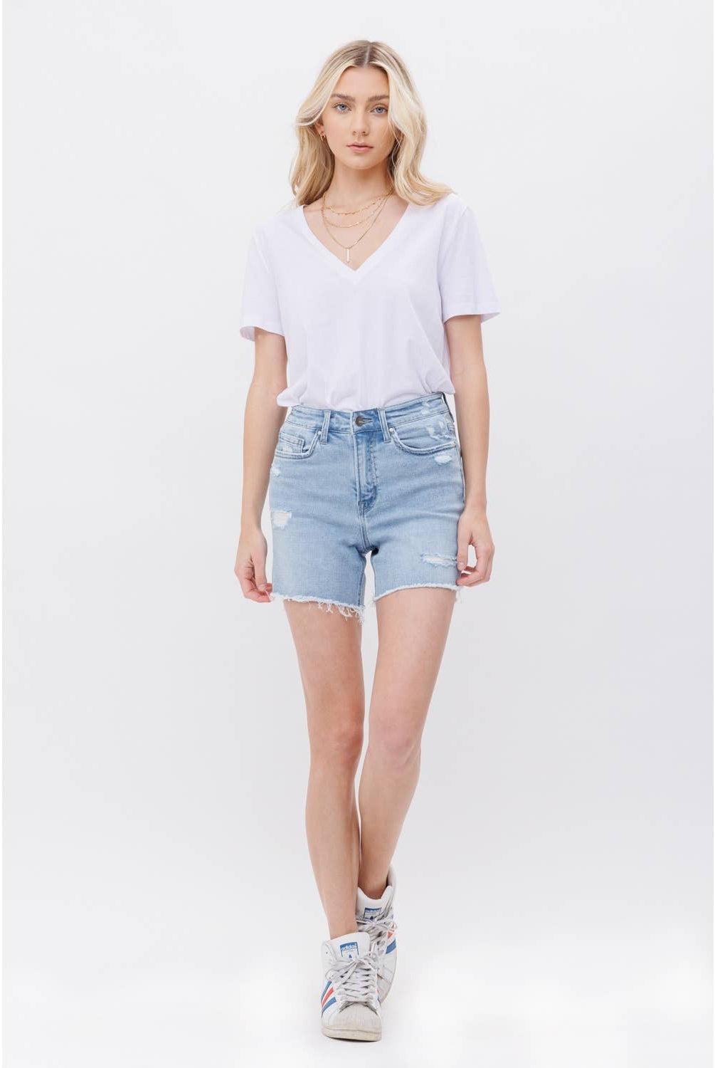 Everyday Mica Denim Shorts-Shorts-Mica Denim-Stuffology - Where Vintage Meets Modern, A Boutique for Real Women in Crosbyton, TX