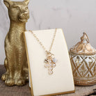 Grace Notes – Dainty Charm Cluster Necklace on Paperclip Chain-Necklaces-PennyLine inc-Stuffology - Where Vintage Meets Modern, A Boutique for Real Women in Crosbyton, TX